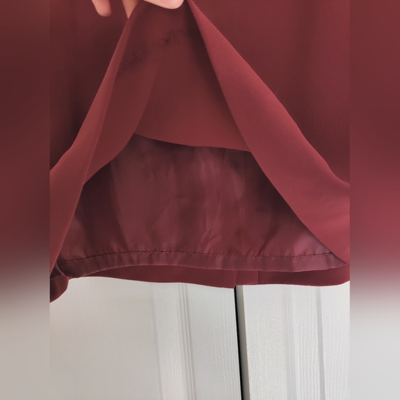 NWOT Burgundy Skirt - Picture 2 of 7